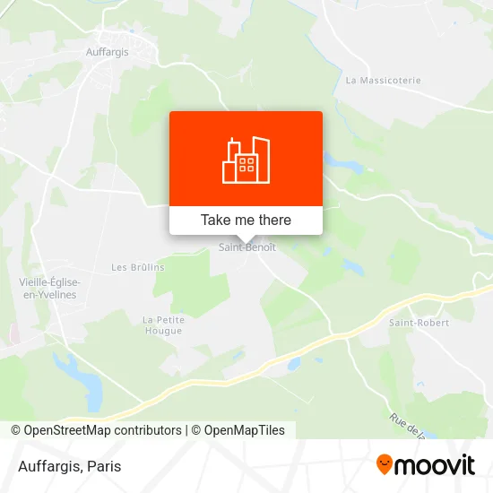 Auffargis map