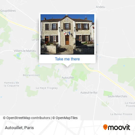 Autouillet map
