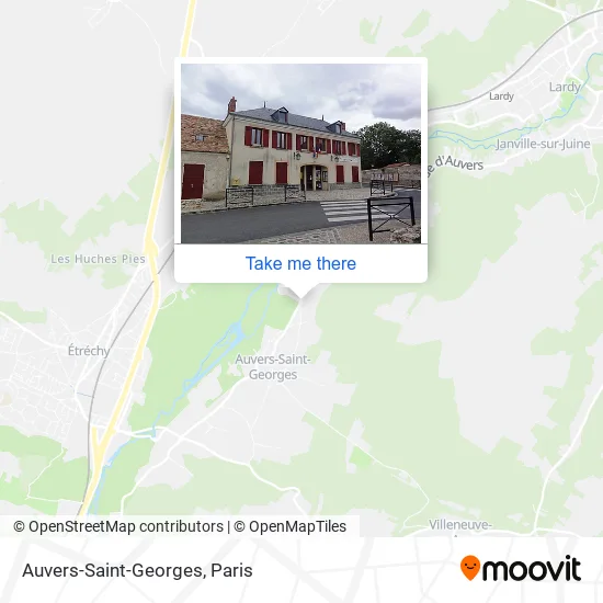 Auvers-Saint-Georges map