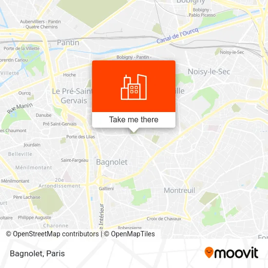 Bagnolet map