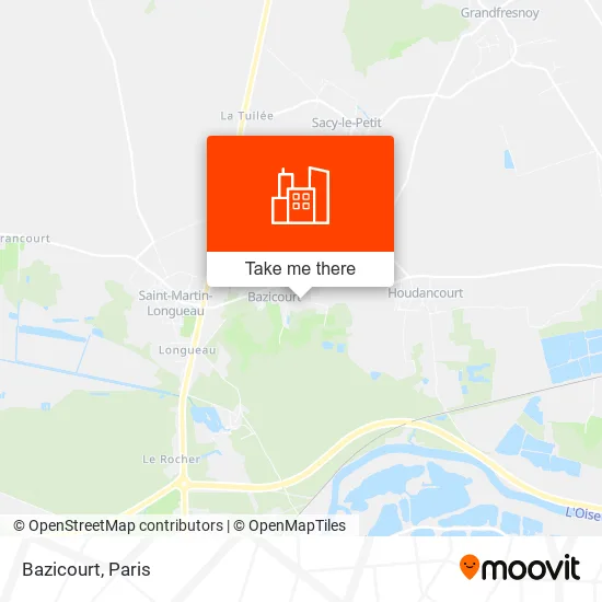 Bazicourt map
