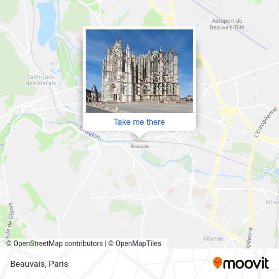 Beauvais map