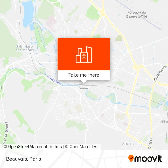 Beauvais map