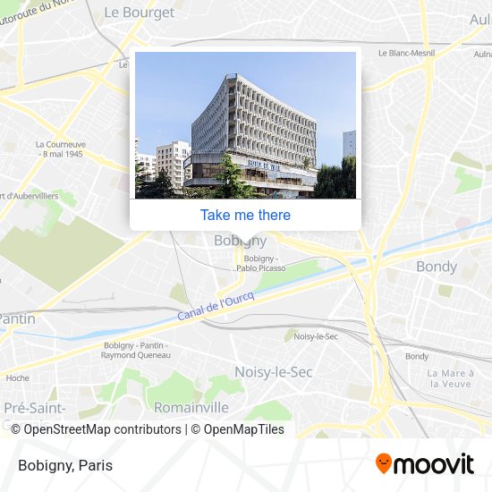 Bobigny map