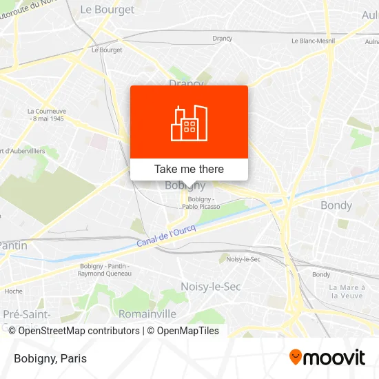 Bobigny map