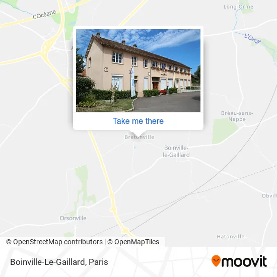 Mapa Boinville-Le-Gaillard