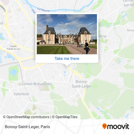 Boissy-Saint-Leger map