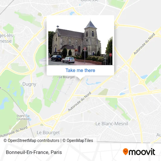 Bonneuil-En-France map