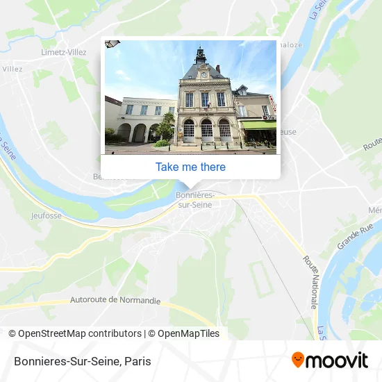 Bonnieres-Sur-Seine map