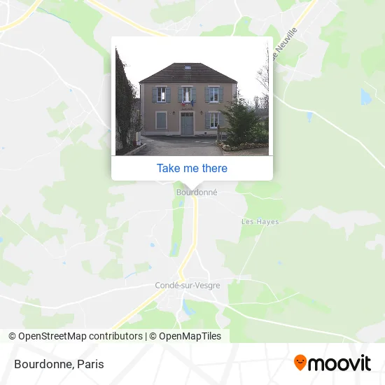 Bourdonne map