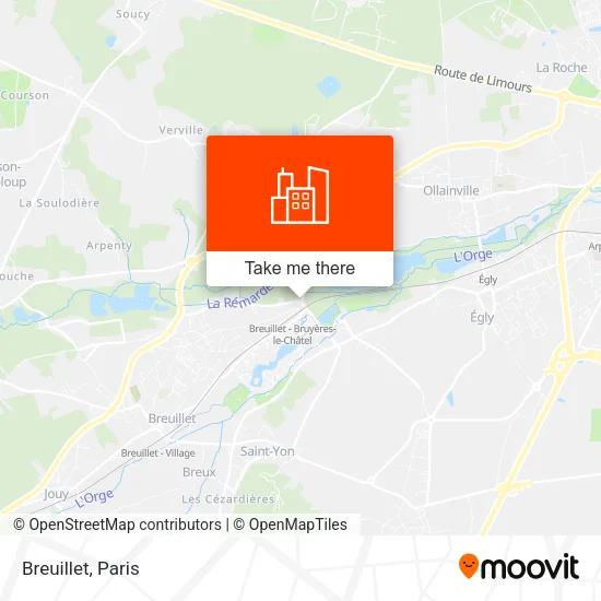 Breuillet map