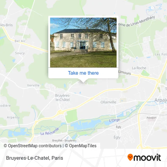 Bruyeres-Le-Chatel map