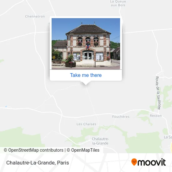 Mapa Chalautre-La-Grande