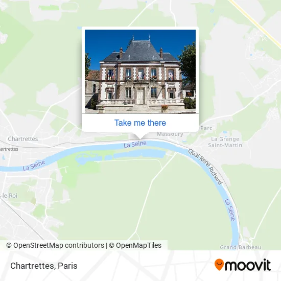 Chartrettes map