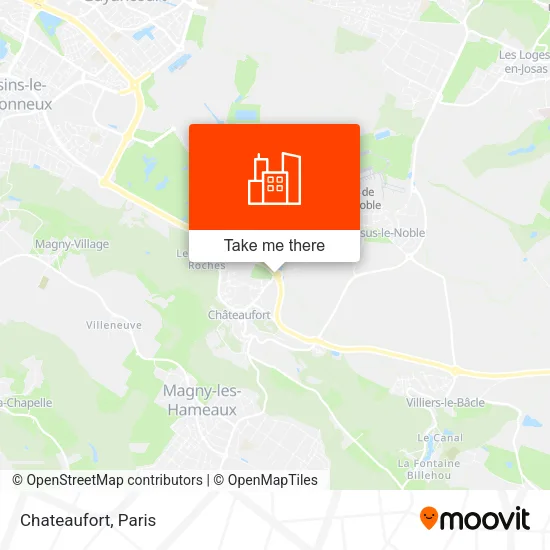 Chateaufort map