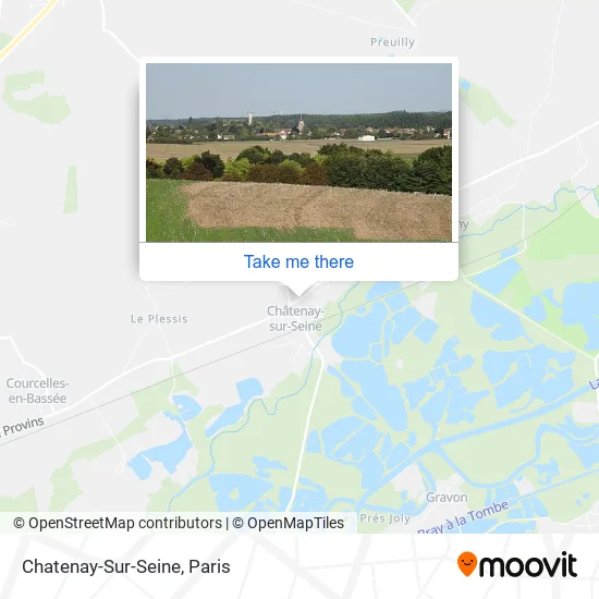 Chatenay-Sur-Seine map