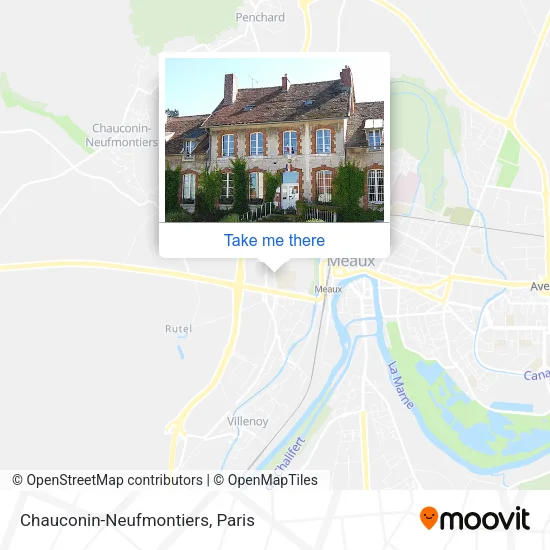 Chauconin-Neufmontiers map