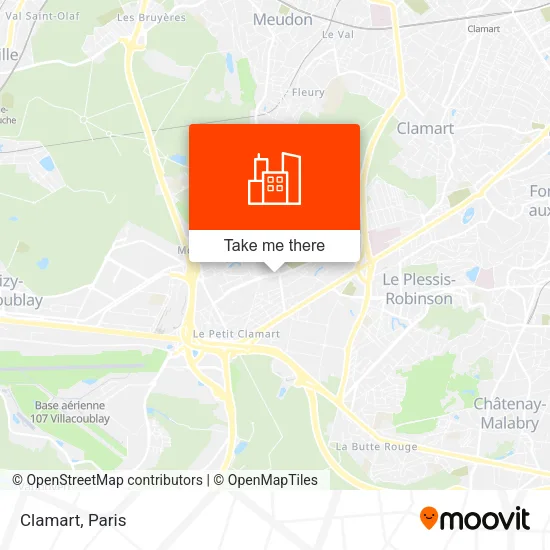 Clamart map
