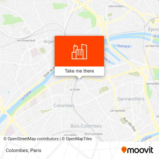 Colombes map