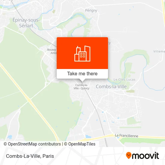 Combs-La-Ville map