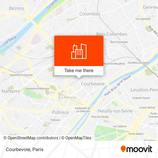 Courbevoie map