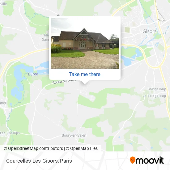 Courcelles-Les-Gisors map