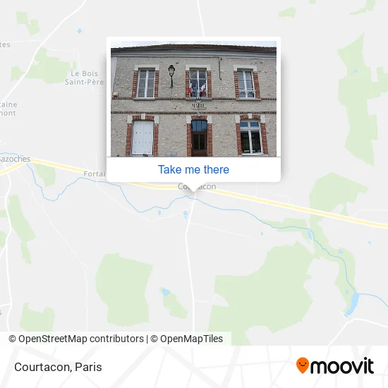 Courtacon map