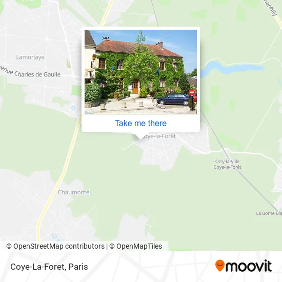Coye-La-Foret map