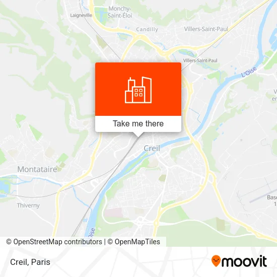 Creil map