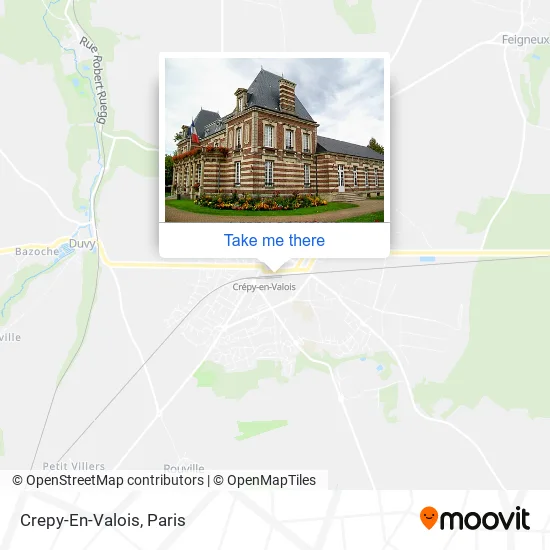 Crepy-En-Valois map