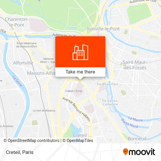 Creteil map