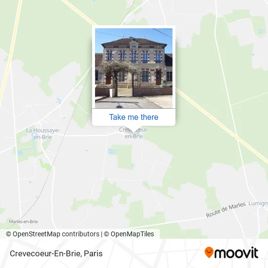 Crevecoeur-En-Brie map