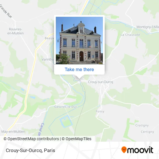 Crouy-Sur-Ourcq map