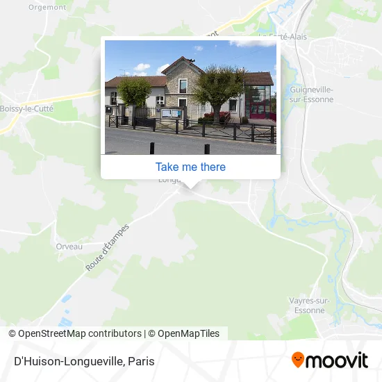 Mapa D'Huison-Longueville
