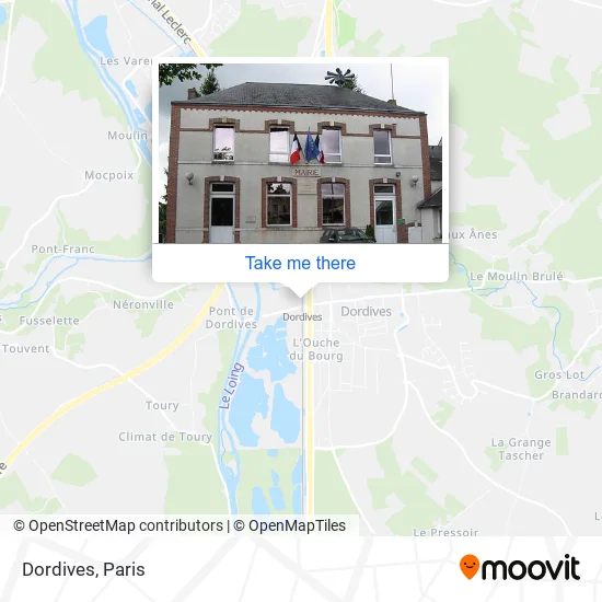 Dordives map