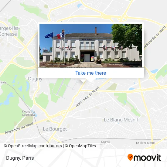 Dugny map