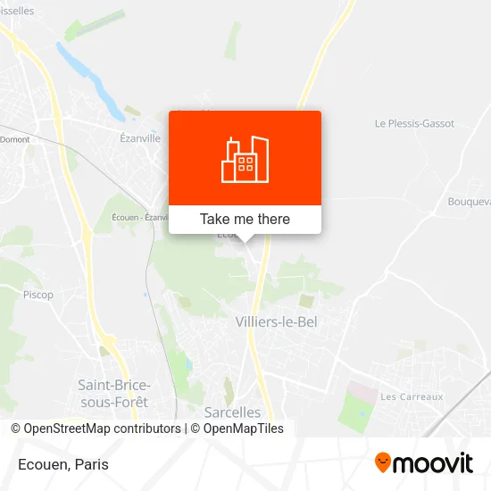 Ecouen map