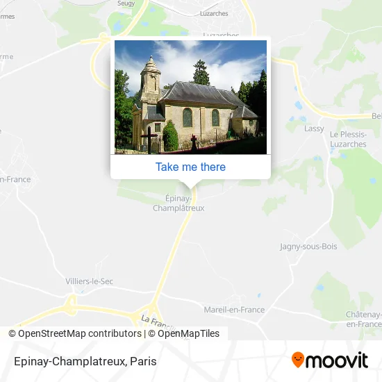 Epinay-Champlatreux map