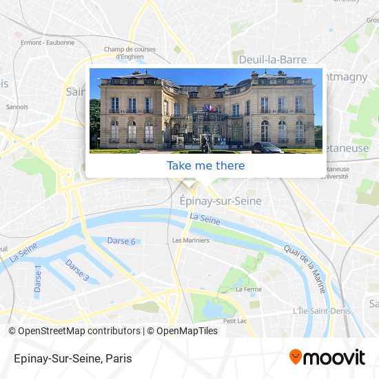 Mapa Epinay-Sur-Seine