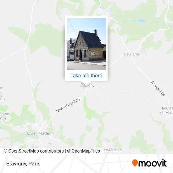 Etavigny map