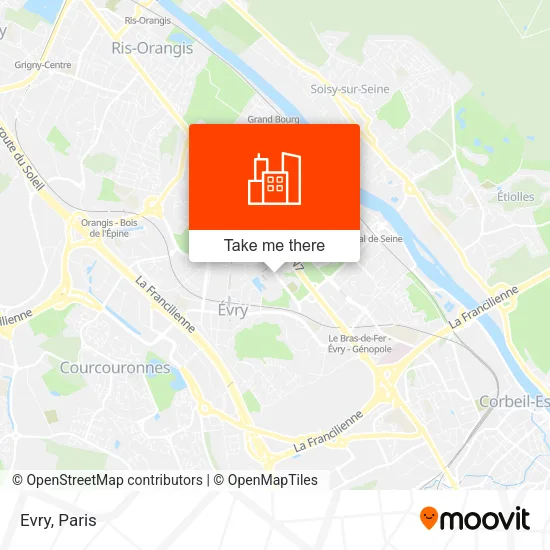 Evry map