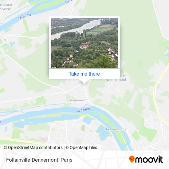 Follainville-Dennemont map