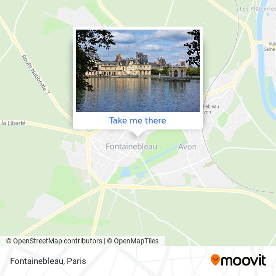 Mapa Fontainebleau