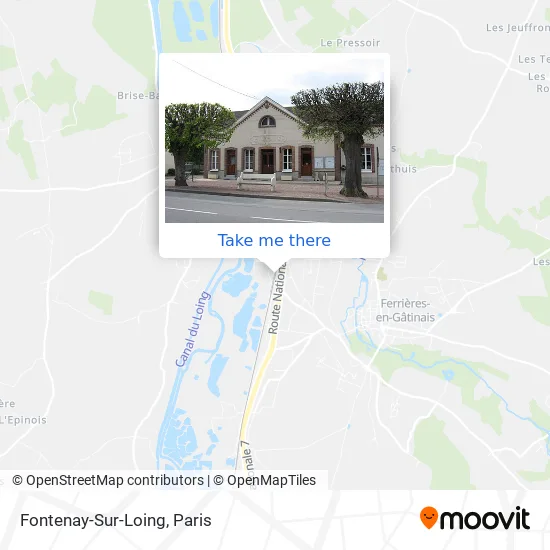 Fontenay-Sur-Loing map