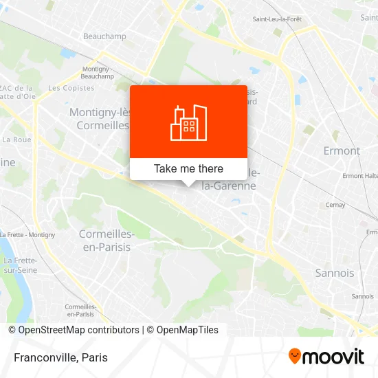 Mapa Franconville