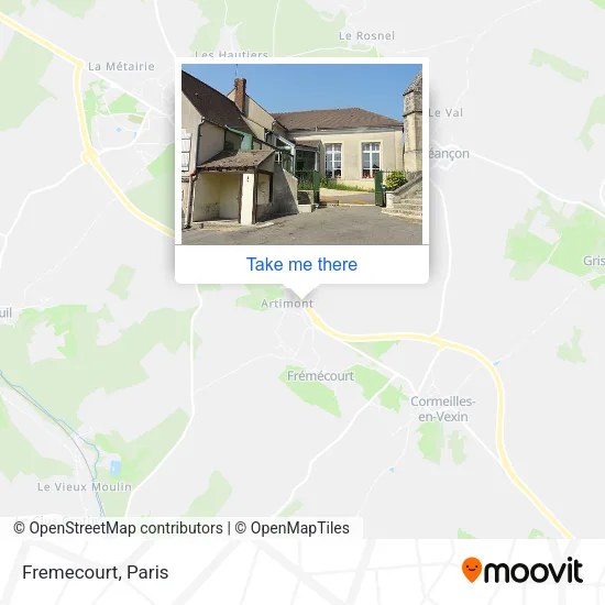 Fremecourt map