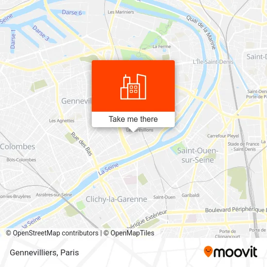 Gennevilliers map
