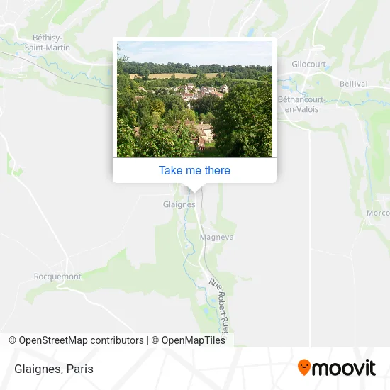 Glaignes map