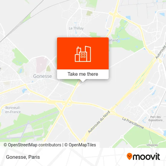 Gonesse map