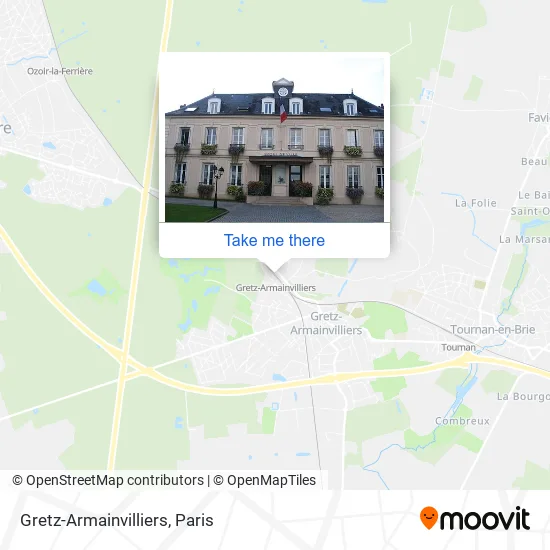Gretz-Armainvilliers map